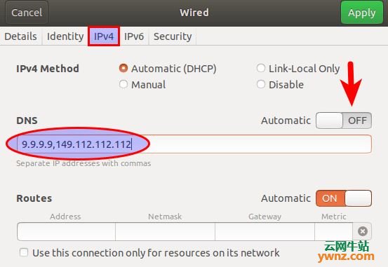 在Ubuntu系统上设置Quad 9 DNS的方法