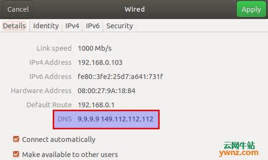 在Ubuntu系统上设置Quad 9 DNS的方法