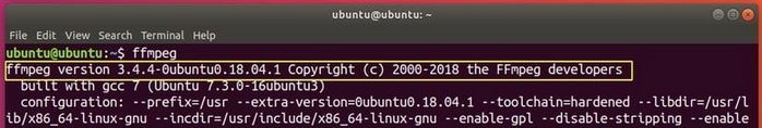在Linux中安装和使用ffmpeg的方法（以Ubuntu 18.04系统为例）