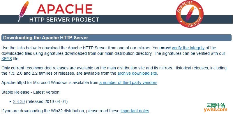 Apache HTTP Server 2.4.39发布，附更新介绍，建议升级到新版本