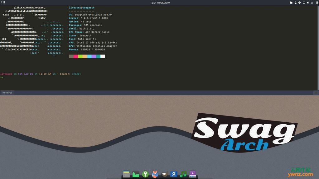 SwagArch GNU/Linux 19.04发布下载，采用Kernel linux 5.0内核