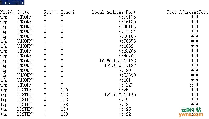 检查Linux中的开放端口列表：使用netstat、nmap、ss、lsof命令