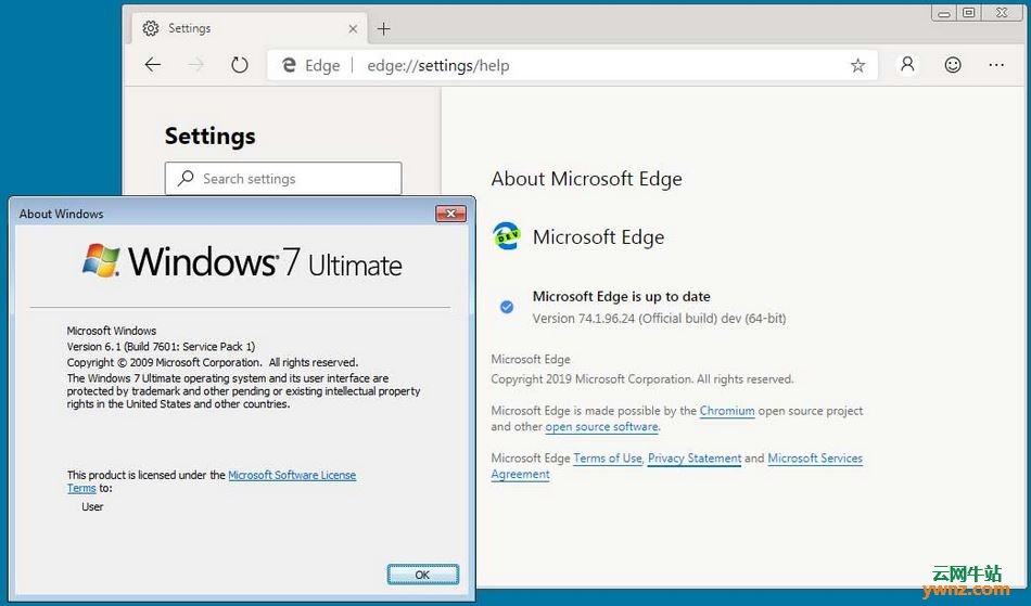 Windows 7能安装运行Chromium Edge，在Linux上用Wine装过但无法使用