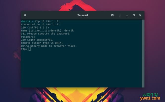 在Linux命令行中安装及使用FTP客户端的方法