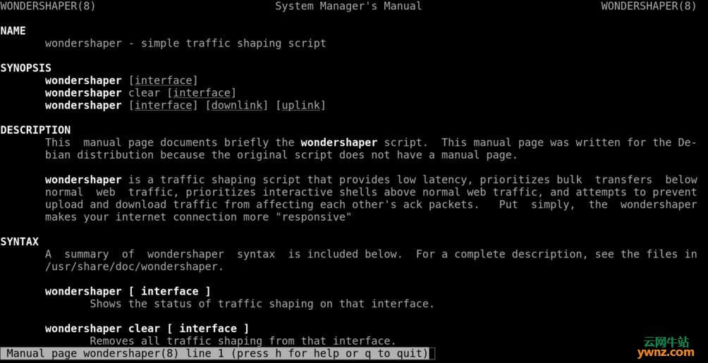 Ubuntu/Debian/Arch/Fedora/OpenSUSE安装Wondershaper并设置的方法