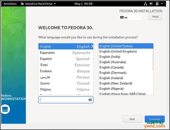 安装Fedora 30系统的图解教程
