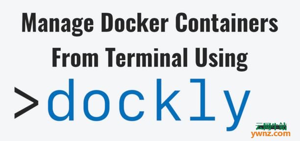 安装和使用Dockly的方法，从终端管理Docker容器