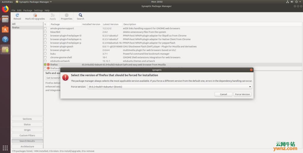 在Ubuntu上降级软件的方法
