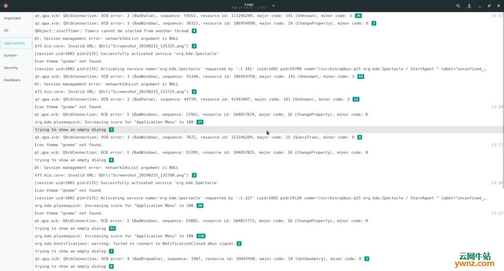 在Linux上查看系统日志的两种方法（在终端及桌面中安装Gnome Logs）