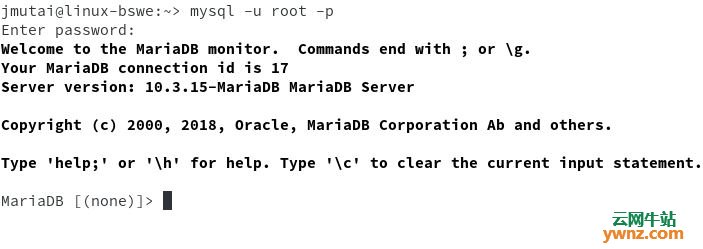 在openSUSE 15上安装MariaDB 10.3.15的方法