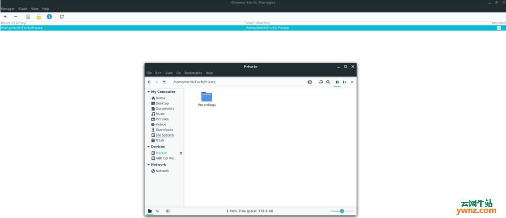 在Ubuntu/Arch Linux下安装和使用Gnome Encfs Manager的方法