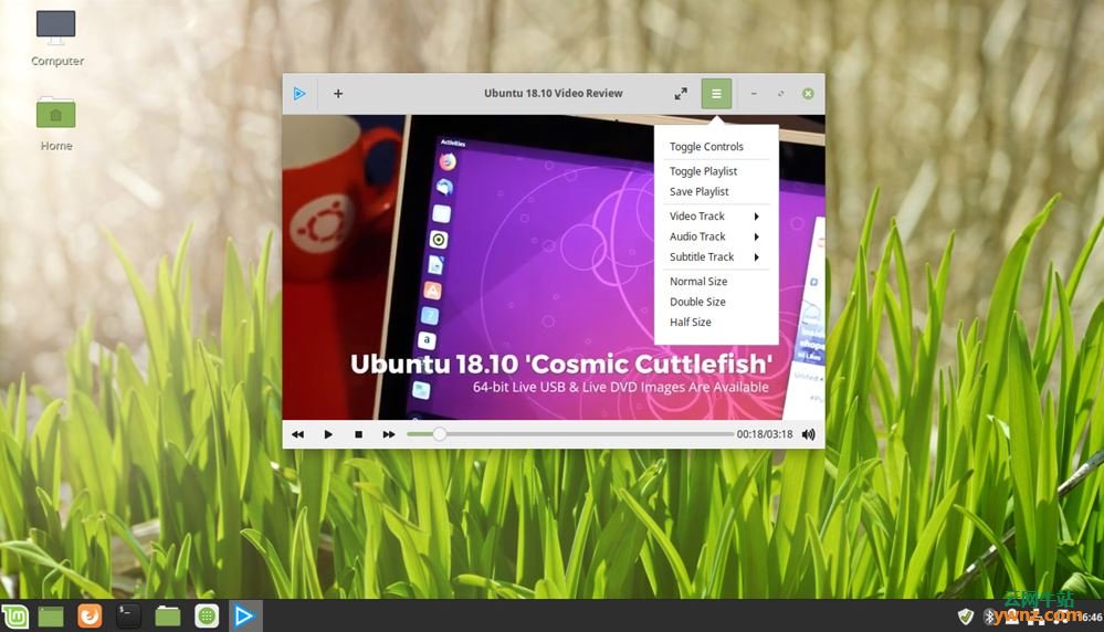 Ubuntu MATE 19.10采用GNOME MPV（Celluloid）做为默认媒体播放器