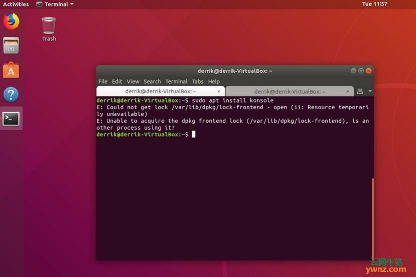 Ubuntu上用杀死Apt-get及删除锁定文件来修复could not get lock错误
