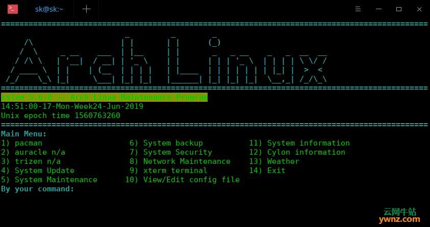 在Arch Linux/Manjaro系统中安装和使用Cylon以进行系统维护