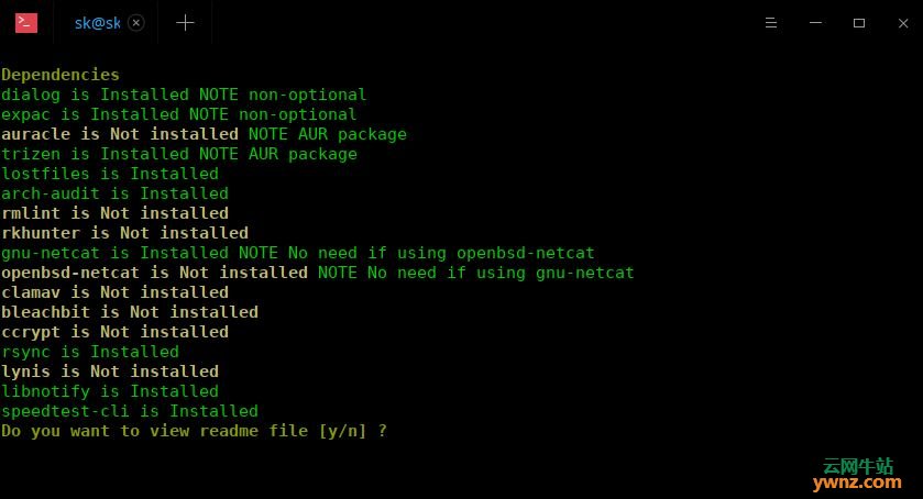在Arch Linux/Manjaro系统中安装和使用Cylon以进行系统维护
