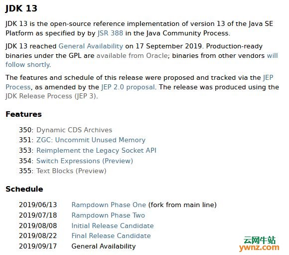 JDK 13发布下载，附新特性介绍