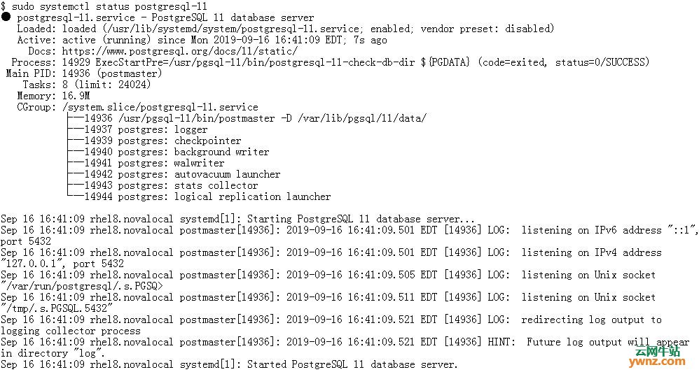 在CentOS 8/RHEL 8系统上安装PostgreSQL 11的方法
