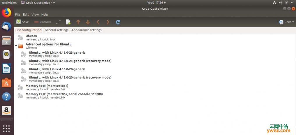 在Ubuntu 18.04系统中配置GRUB2引导加载程序设置的方法