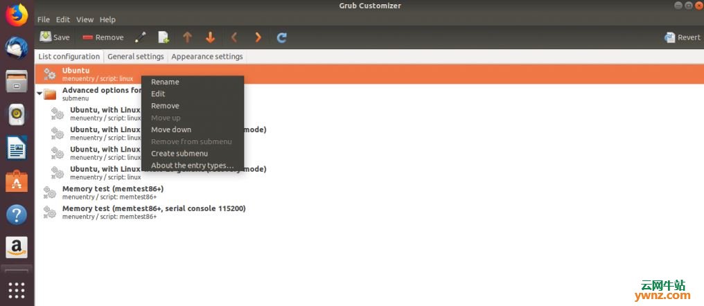 在Ubuntu 18.04系统中配置GRUB2引导加载程序设置的方法