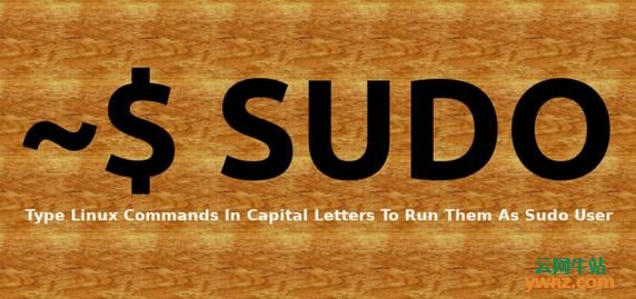 安装SUDO：在大写字母中输入Linux命令以将它作为sudo用户运行