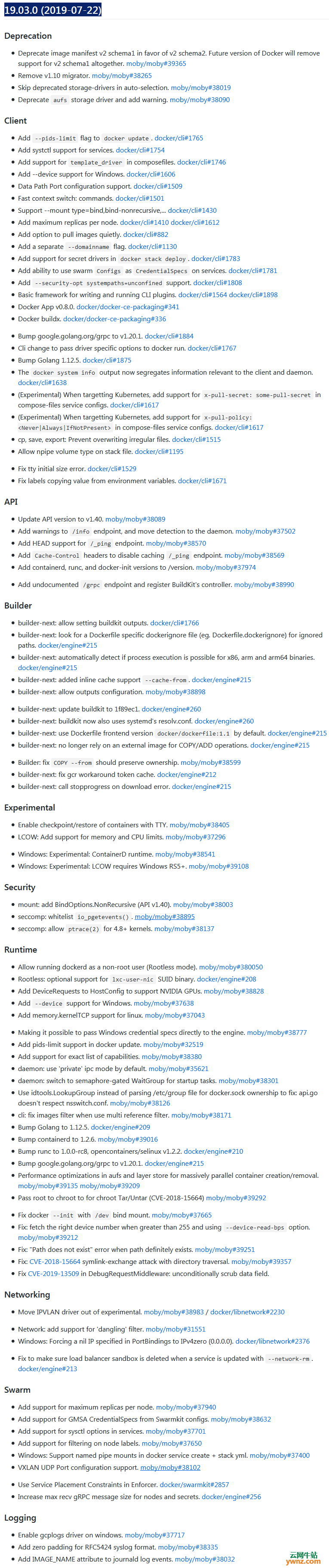 Docker CE 19.03发布下载，新特性/新功能介绍