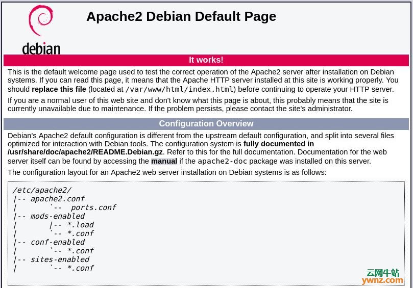 在Debian 10 Linux上安装Apache Web Server的方法