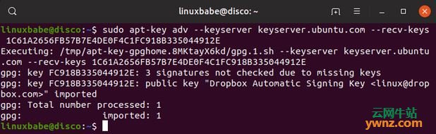 在Ubuntu 19.04桌面上安装Dropbox的说明