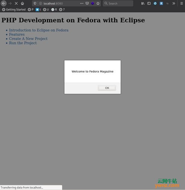 安装和使用Eclipse在Fedora系统上进行PHP开发