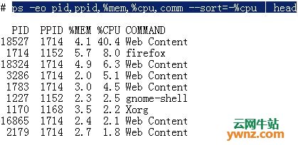 在Linux系统中使用top命令和ps命令查找高CPU消耗进程