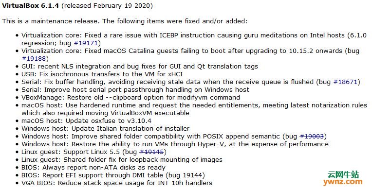 从VirtualBox 6.1.4版本开始支持Linux 5.5内核，附更新详情