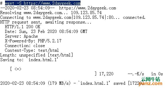 在Linux系统上检查Apache HTTP标头（HTTP Header）信息的方法