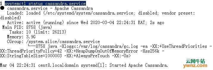 在CentOS 8服务器上安装Apache Cassandra的方法