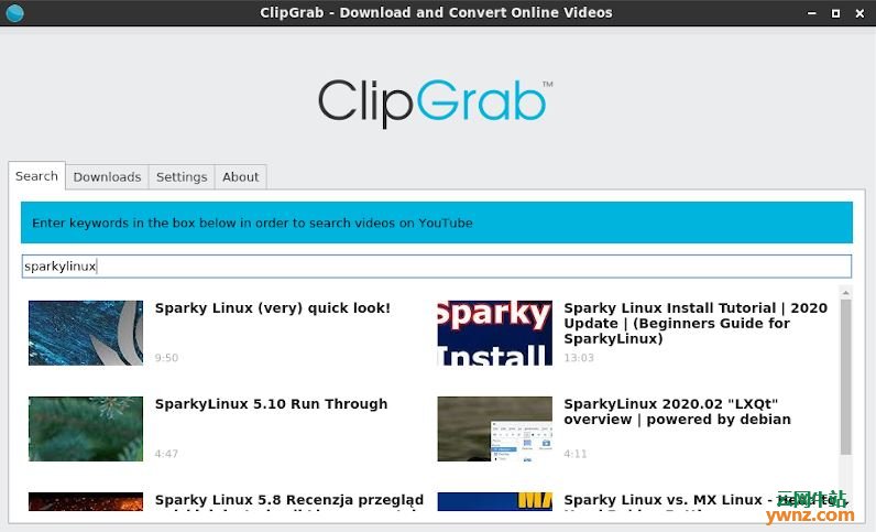 在Linux下使用ClipGrab：免费的YouTube下载器和转换器