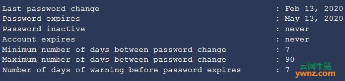 在Linux系统上检查特定用户及所有用户的密码到期日期
