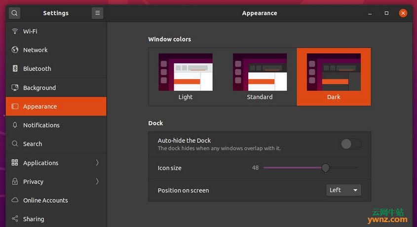 在Ubuntu 20.04系统中启用完全黑暗（Yaru Dark）模式的方法