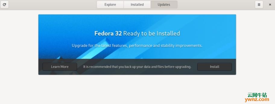 在Silverblue系统上更新到Fedora 32 Silverblue版本