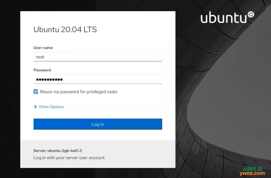 在Ubuntu 20.04服务器上安装Cockpit和访问Cockpit Web控制台