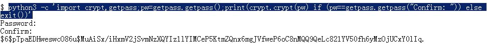 使用Python3/2、mkpasswd为Ansible生成Linux用户加密密码