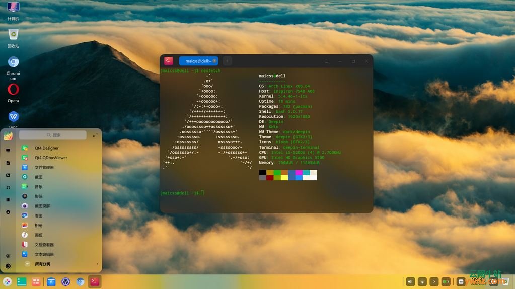 Arch Linux上的dde新特性：实测在实体机上用BUG非常多