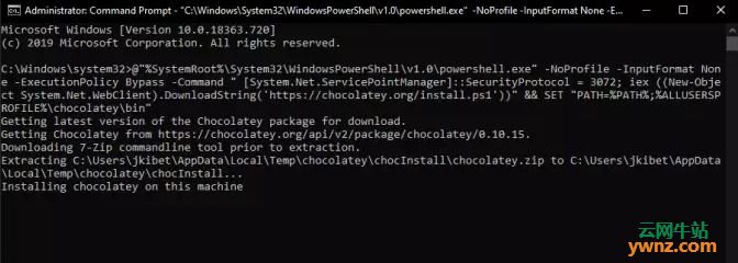 使用Chocolatey以使Windows同Linux一样可用命令安装软件