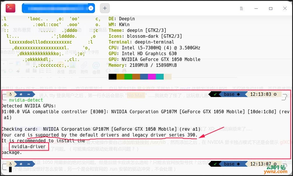 在Deepin 20系统下选择合适的NVIDIA闭源驱动版本