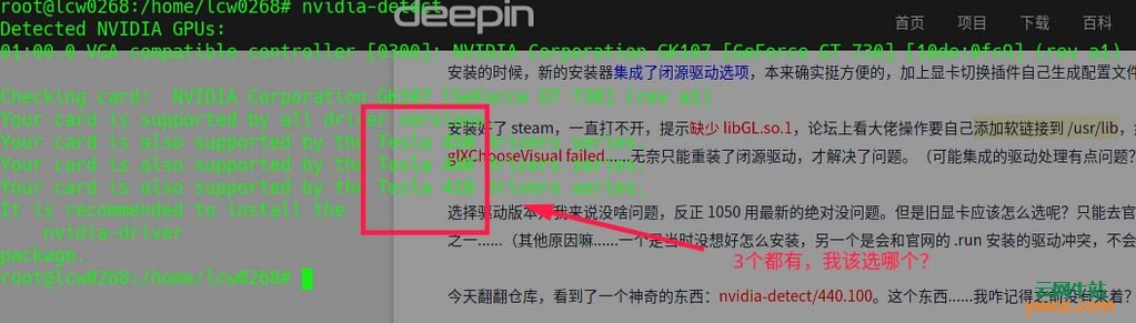 在Deepin 20系统下选择合适的NVIDIA闭源驱动版本