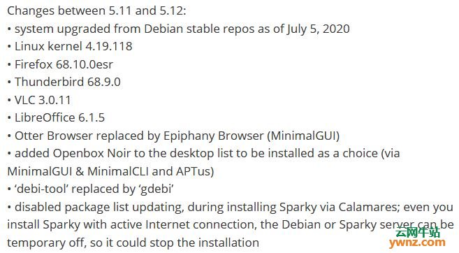 SparkyLinux 5.12发布下载：基于Debian stable 10 “Buster”