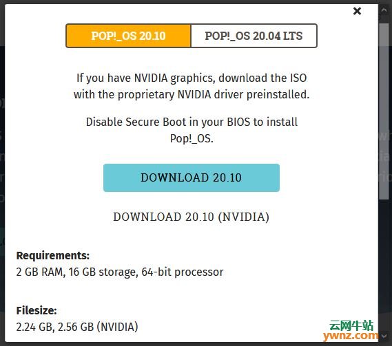 基于Ubuntu 20.10的Pop!_OS 20.10下载：有Intel/AMD和NVIDIA版