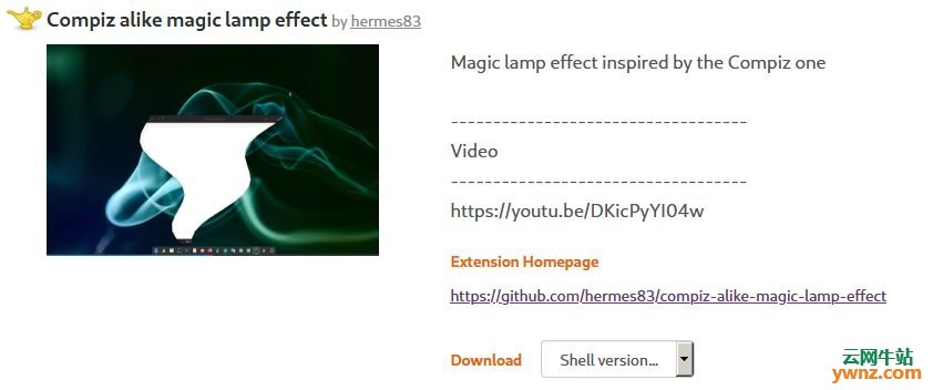 通过GNOME扩展在Ubuntu系统上启用魔术灯效果