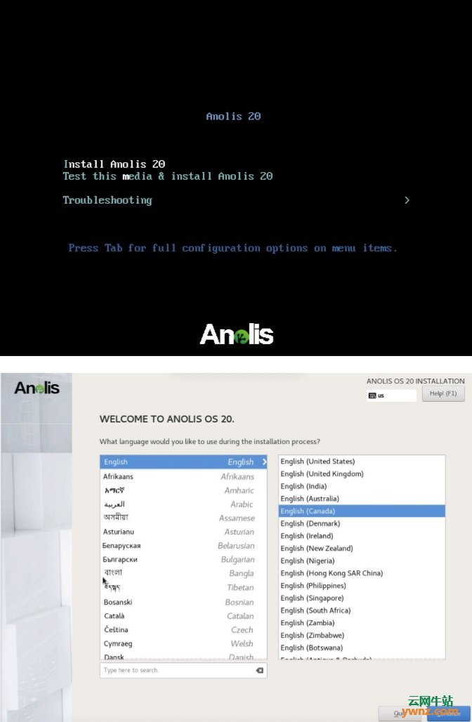 要安装Anolis OS Linux系统的用户请参考安装CentOS的指导