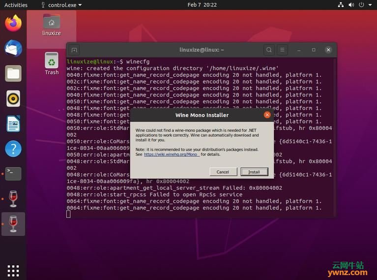 在Ubuntu 20.04下配置Wine 6并安装Windows.exe软件的方法