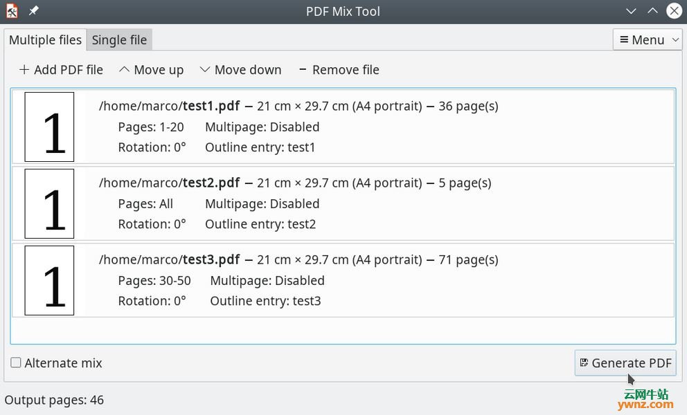 PDF Mix Tool/Chain/Slicer,PDFtk,PDFArranger,PDFsam下载和安装