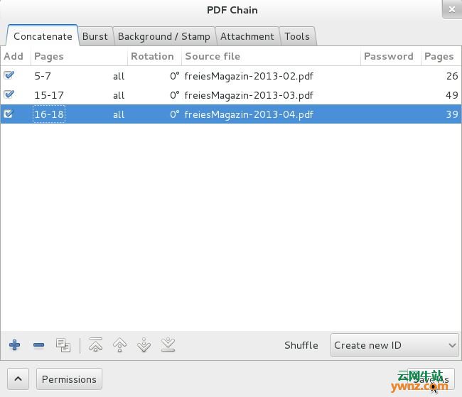 PDF Mix Tool/Chain/Slicer,PDFtk,PDFArranger,PDFsam下载和安装