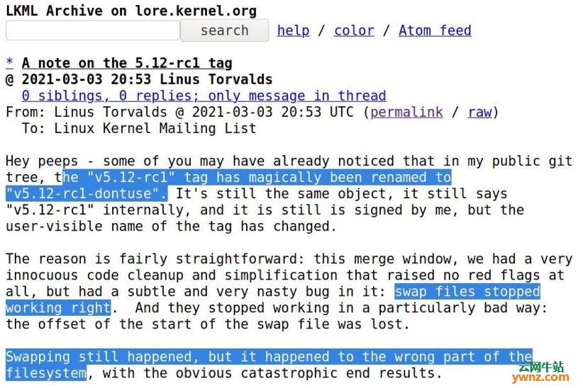 Linux Kernel 5.12 RC1提供有deb包，想体验的可安装测试